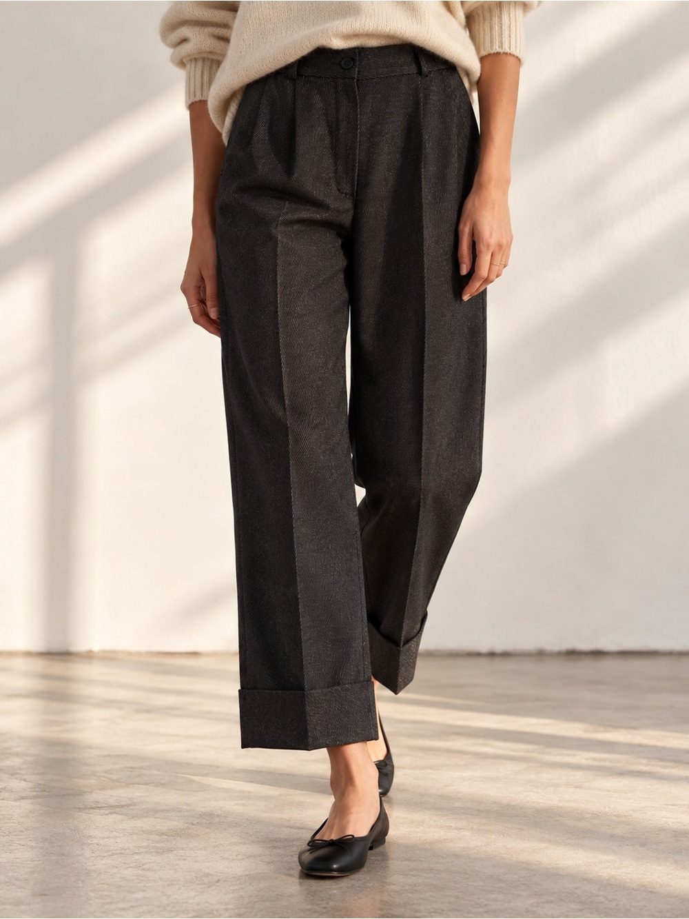 Amazing Vintage Wool Trousers Pleat